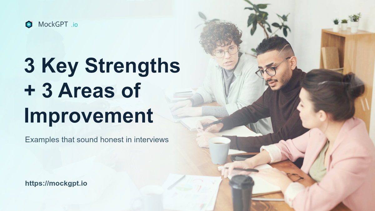 3 Key Strengths and 3 Areas of Improvement Examples